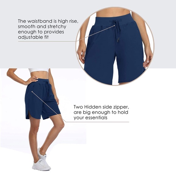 Willit Long Athletic Shorts - navy - Picture 6 of 13